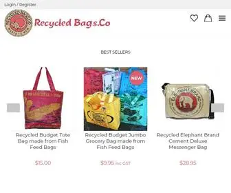 Recycledbags.co(Dedicated to offering sustainable eco) Screenshot