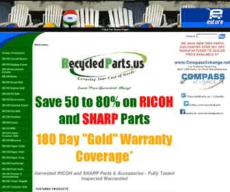 Recycledparts.us(Ricoh Konica Canon Sharp Parts 50 to 80% Off) Screenshot