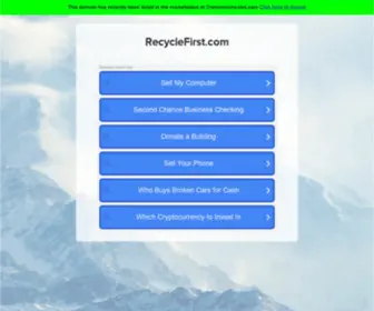 Recyclefirst.com(Recyclefirst) Screenshot