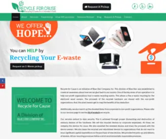 Recycleforcause.com(Recycle For Cause) Screenshot