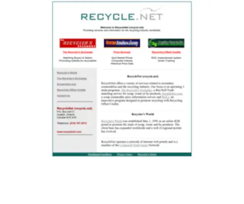 Recyclenet.com(Recyclenet) Screenshot