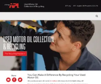 Recycleoil.org(API) Screenshot