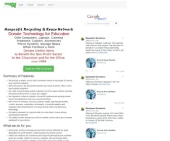 Recycles.org(Donations of Used Items to Nonprofit Causes) Screenshot