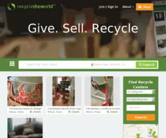 RecycletheWorld.org(Recycle the World) Screenshot