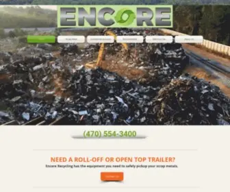 Recyclingatlanta.com(Encore Recycling) Screenshot