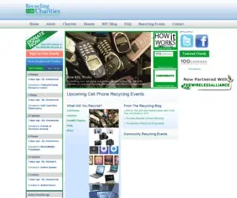Recyclingforcharities.com(Wireless Recycling) Screenshot