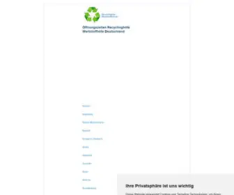 Recyclinghofwertstoffhof.de(Wertstoffhöfe) Screenshot