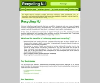 Recyclingnj.com(The recycling nj website) Screenshot