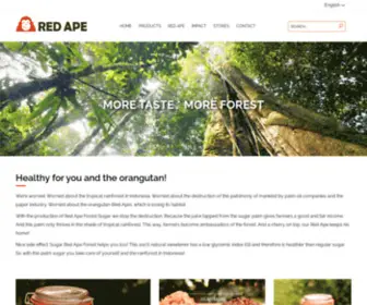 Red-Ape.com(With the sale of Red Ape palm sugar we fight for the protection of the orangutan. Palm sugar) Screenshot