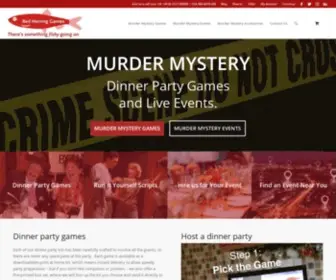 Red-Herring-Games.com(Murder Mystery Games & Murder Mystery Events) Screenshot