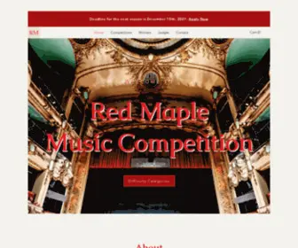 Red-Maple-Music-Competition.com(Red Maple Music Competition) Screenshot