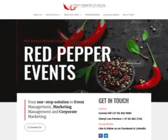 Red-Pepper.co.za(RED PEPPER EVENTS) Screenshot