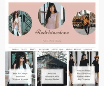 Red-Rhinestone.com(Fashion, Beauty and Travel Blog) Screenshot