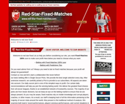 Red-Star-Fixed-Matches.com(Red Star Fixed Matches) Screenshot