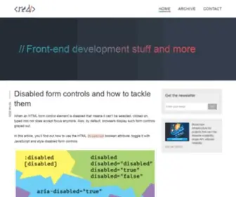Red-Team-Design.com(Front-end development stuff and more) Screenshot