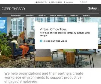 Red-Thread.com(Innovative Workplace Environments & Solutions) Screenshot