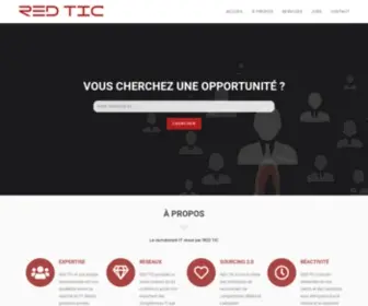 Red-Tic.com(Recrutement IT Maroc) Screenshot