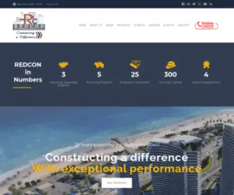 Redconcon.com(REDCON Construction) Screenshot