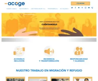 Redacoge.org(Red Acoge Federación de ONGs en defensa de la población inmigrante y asilada) Screenshot