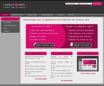 Redactiweb.com(Redactiweb, plateforme de redaction de contenu optimise) Screenshot