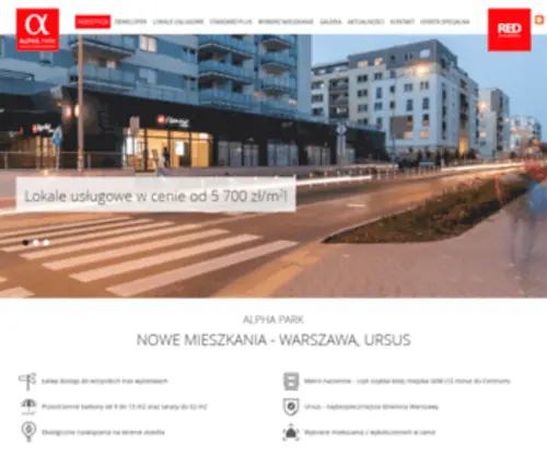 Redalpha.pl(Nowe Mieszkania na sprzedaż Warszawa) Screenshot