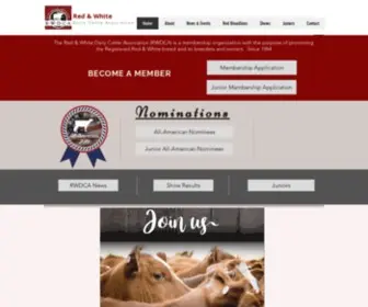 Redandwhitecattle.com(Red and White) Screenshot