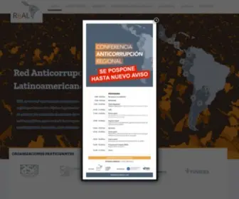 Redanticorrupcion.com(Red Anticorrupción Latinoamericana) Screenshot