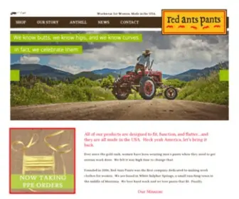 Redantspants.com(Red Ants Pants) Screenshot