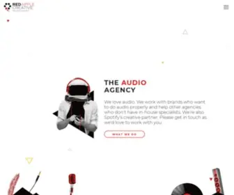Redapplecreative.co.uk(The Audio Agency) Screenshot