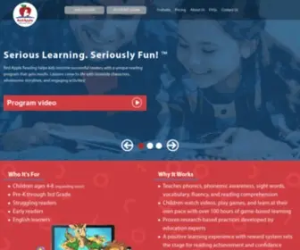 Redapplereading.com(Online Educational Reading Software for Children) Screenshot