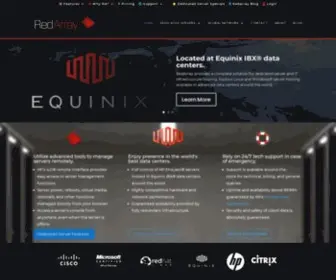 Redarray.net(Dedicated Servers Hosting) Screenshot