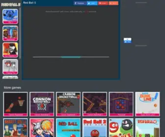 Redball5.net(Red ball 5 games) Screenshot