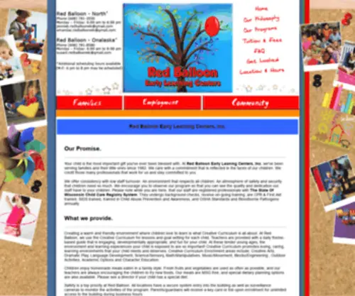 Redballoonchildcare.com(Redballoonchildcare) Screenshot