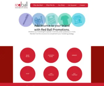 Redballpromotions.com(Promotional Products) Screenshot