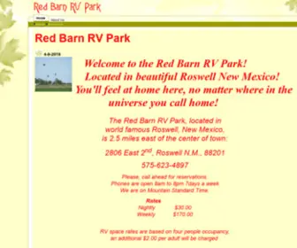 RedbarnrvParkroswellnm.com(Red Barn RV Park) Screenshot