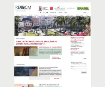 Redbcm.com.br(Rede de Cidades Médias) Screenshot