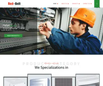 RedbeltGlobal.com(Hebei Red Belt International Trade Co) Screenshot