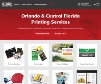 Redbirdprinting.com(Orlando Print Shop) Screenshot