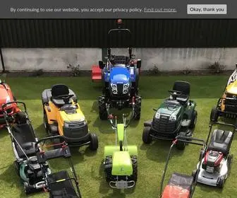 Redblademowers.co.uk(Ride On Lawn Mowers UK) Screenshot