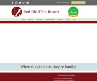 Redbluffanimals.com(Red Bluff Pet Resort) Screenshot