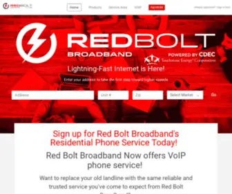 Redboltbroadband.com(Red Bolt Broadband) Screenshot