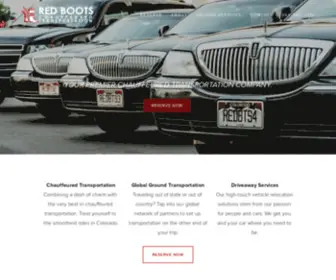 Redbootslimo.com(Red Boots Chauffeured Transportation) Screenshot