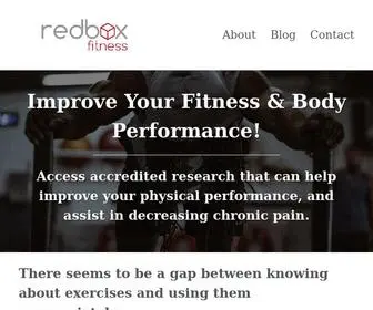 Redboxfitness.com(Helpful Fitness Resources To Help You Perform At Your Best) Screenshot