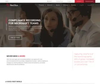 Redboxrecorders.com(EXPERTS IN VOICE. Red Box) Screenshot