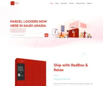 Redboxsa.com(Parcel Lockers in Saudi Arabia) Screenshot