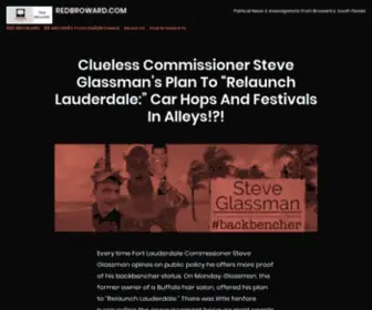 Redbroward.com(Political News & Investigations From Broward & South Florida) Screenshot