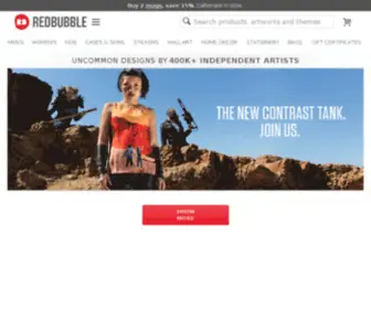 Redbubble.net(Art Gallery & Community) Screenshot