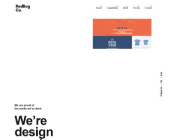 Redbugco.com(Branding & Website Designing Company) Screenshot