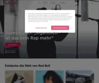 Redbull.ch(Red Bull verleiht Flügel) Screenshot