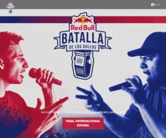 Redbullbatalladelosgallos.com(Red Bull Batalla de los Gallos) Screenshot